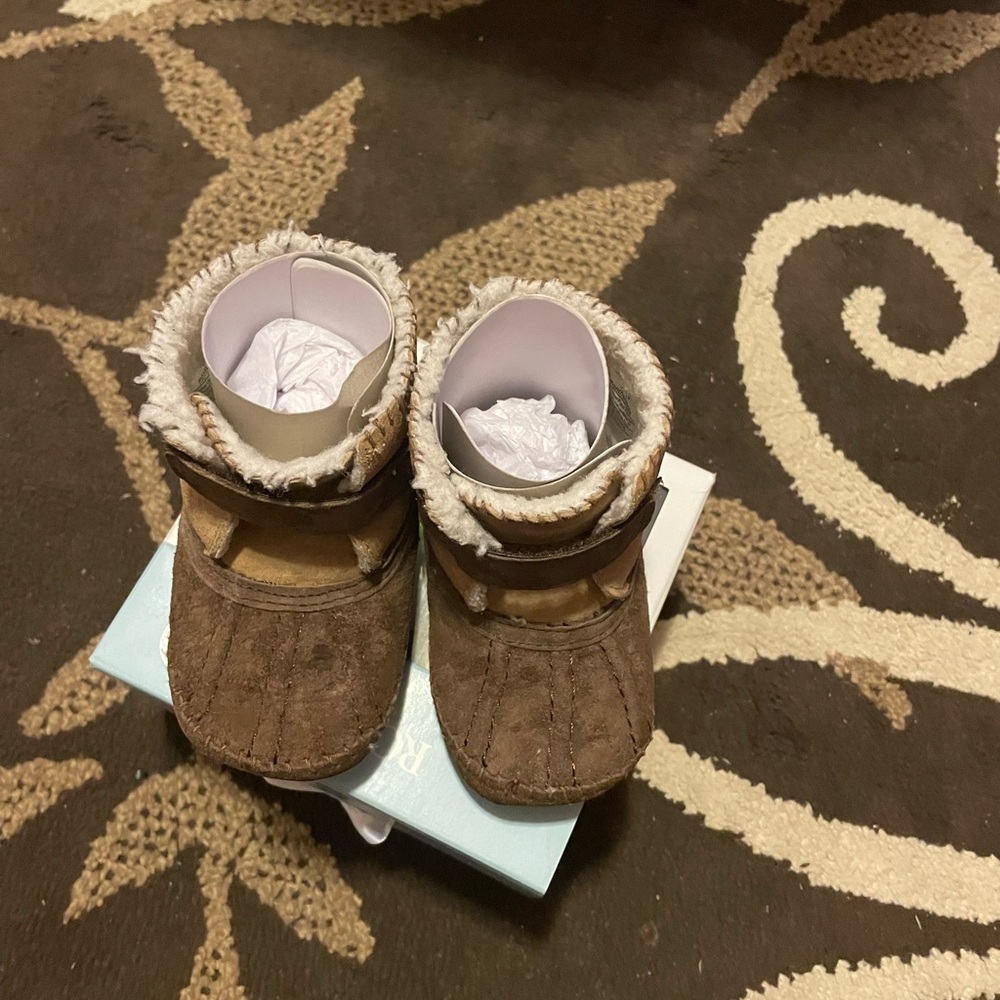 Robeez Galway Cozy Brown Boots 18-24months